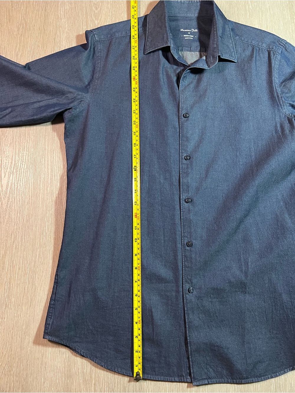 Massimo Dutti Men's “Indigo Shirt” Button-Up Minimalist Dress Shirt - Picture 5 of 8